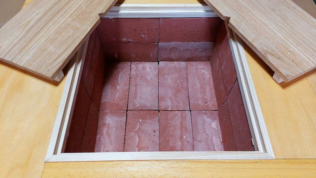 Amazon.co.jp: 囲炉裏 火鉢 テーブル 箱火鉢 宮大工作 : おもちゃ