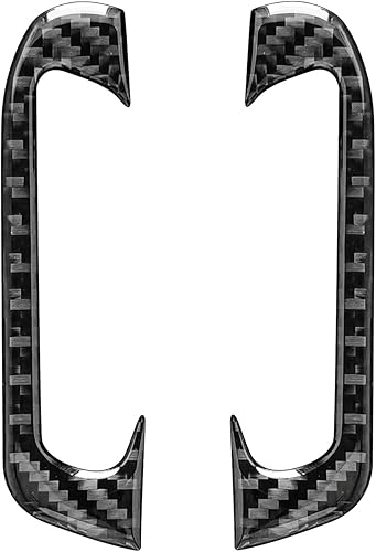 Miniatura 2 de Adhesivo de fibra de carbono real, panel de salida de aire, accesorios interiores, decoración compatible con Jeep Grand Cherokee 2021, 2020, 2019,