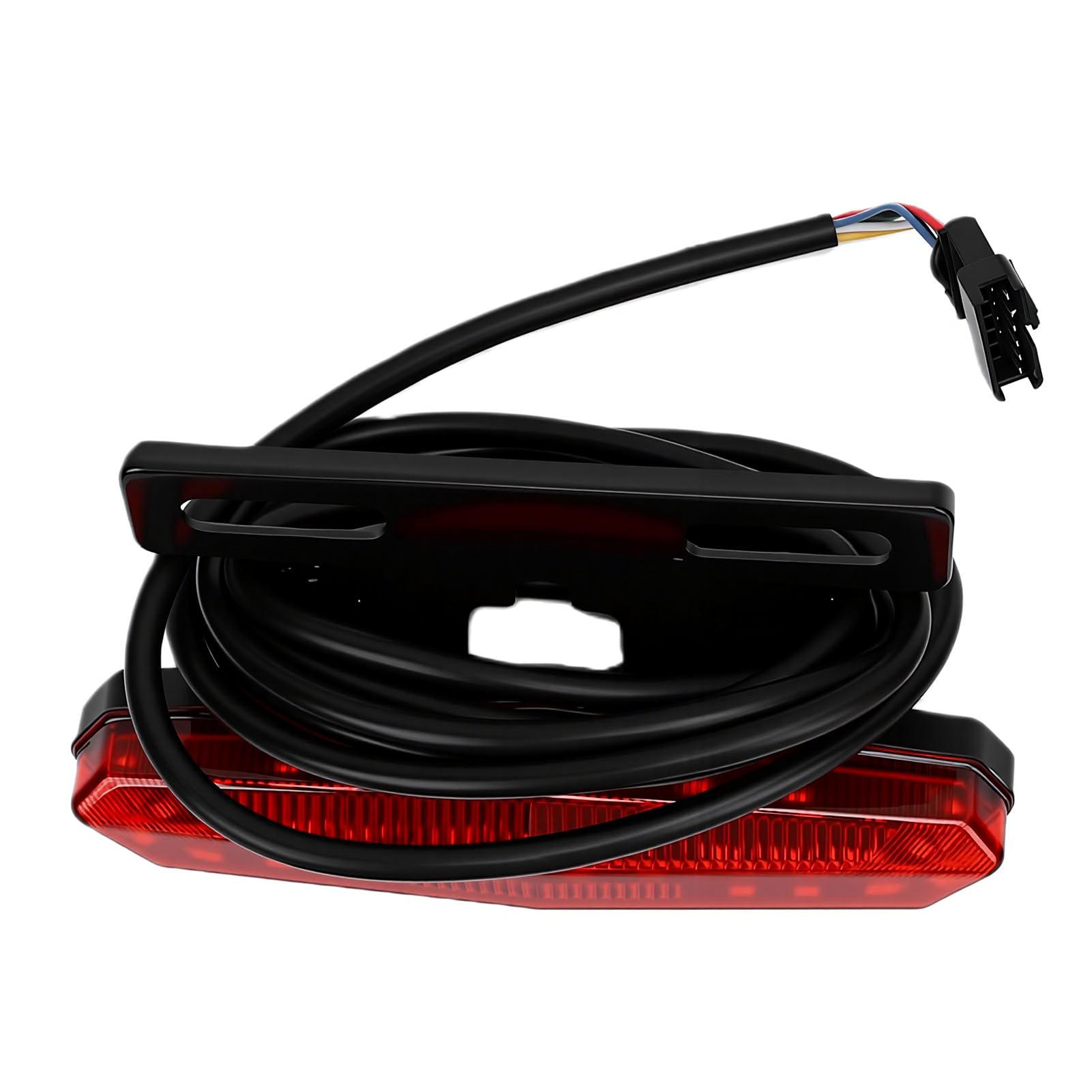 Juego de Luces para Bicicleta Eléctrica, Iluminación Brillante de 400 Lúmenes, Luz Trasera LED con Interruptor de Control de Manillar de Bocina para Bicicleta Eléctrica