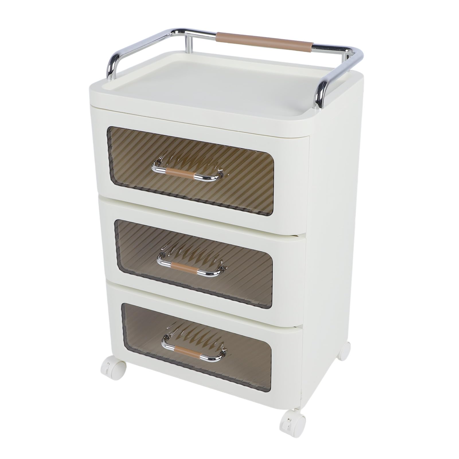 Rolling Storage Cart and Organizer with Wheels, Large Capacity Storage Drawer Cart, Multifunction Movable Rolling Cart - Snack Storage Cart for Home Bathroom Laundry Nursery (#1)