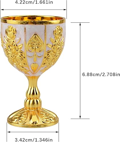 Miniatura 3 de Copas de vino real de latón vintage medievales, para aniversario de boda, copas de copa de vino medieval para aniversario de boda, copas de copa de