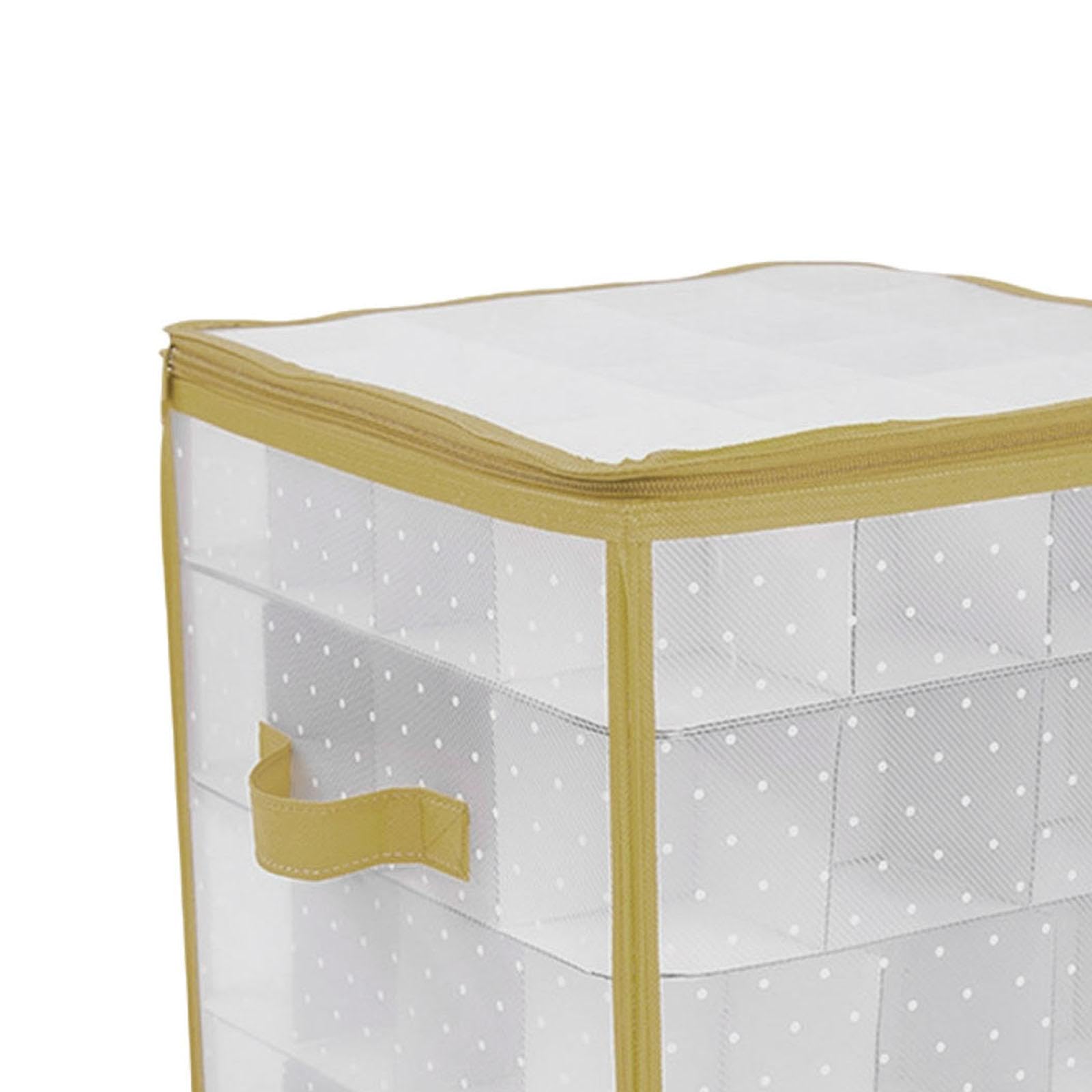 MagiDeal Scatola portaoggetti per Palline di Natale, Custodia per Il Trasporto, Organizer per Decorazioni Natalizie, Regalo, Scatola portaoggetti per, Tieni 64 Palline