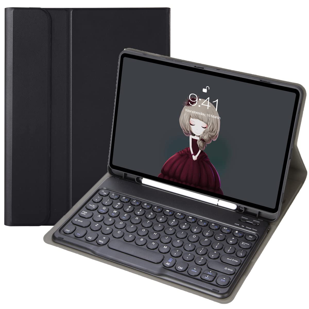 Aazon.co: Kenke Funda Con Teclado Para IPad De 9ª/8ª/7ª Generación 10