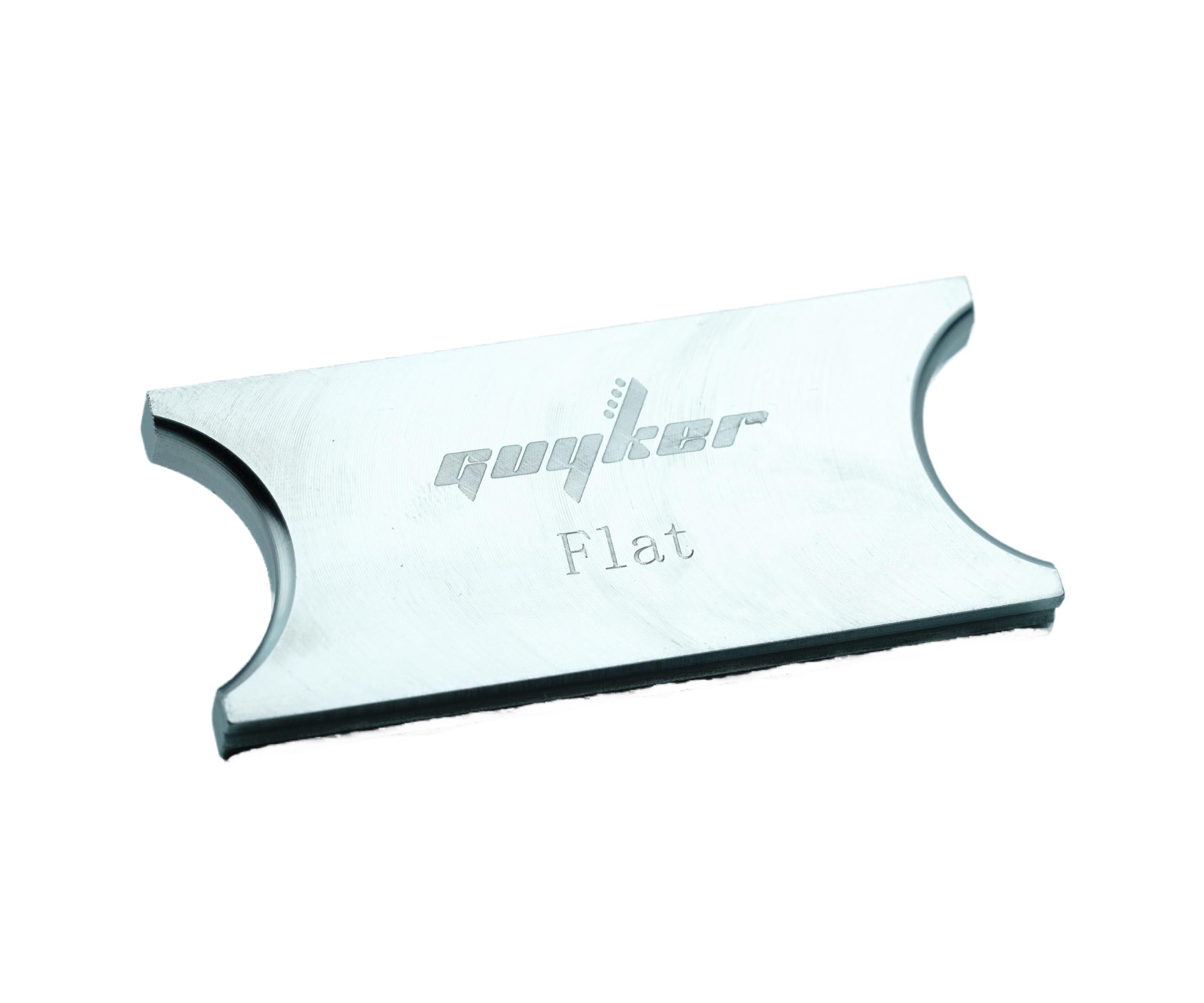 Guyker Flat Fret Press Insert, 304 Stainless Steel Handheld Fingerboard Radian Fret Insert for Acoustic Electric Guitar Bass Luthier Tool