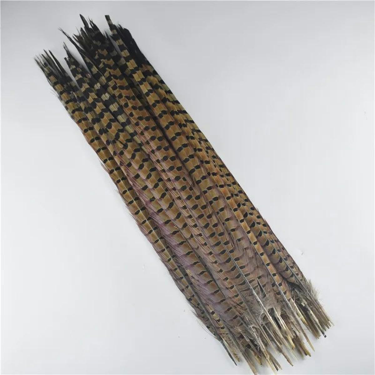 40-45 cm 16-18"Plumes de queue de faisan à collier pour la fabrication de bijoux Plumes pour l'artisanat Plume de faisan Carnaval Assesoires Plume-Rose_a-100 pièces