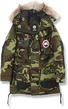 Amazon.co.jp: [カナダグース] マカロウチ パーカ リアルファー 迷彩