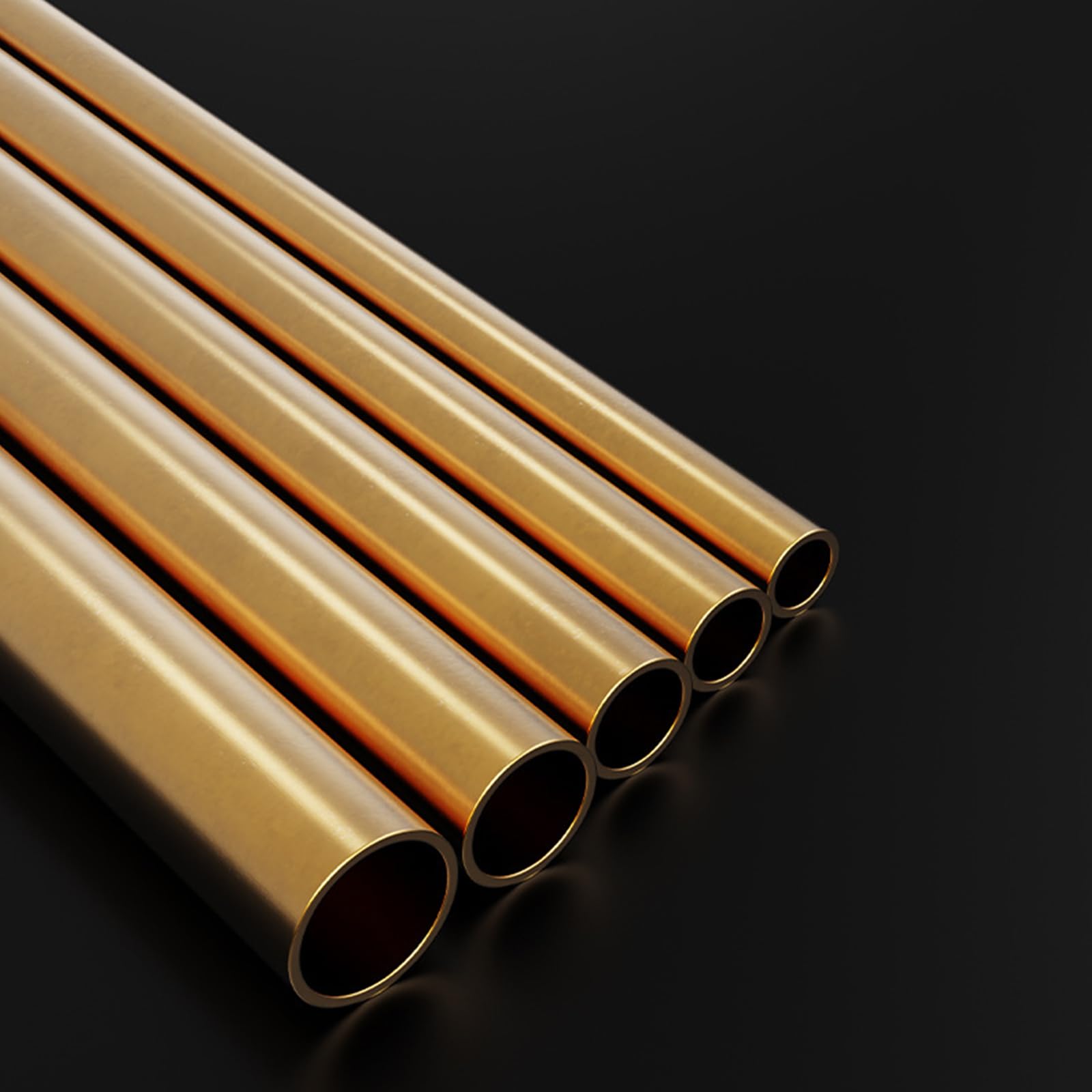 Brass Tube, Good for Machinery Equipment DIY Decorative Frame - Round Metal Tubing, 0.2mm Wall T x 500mm L (2mm)