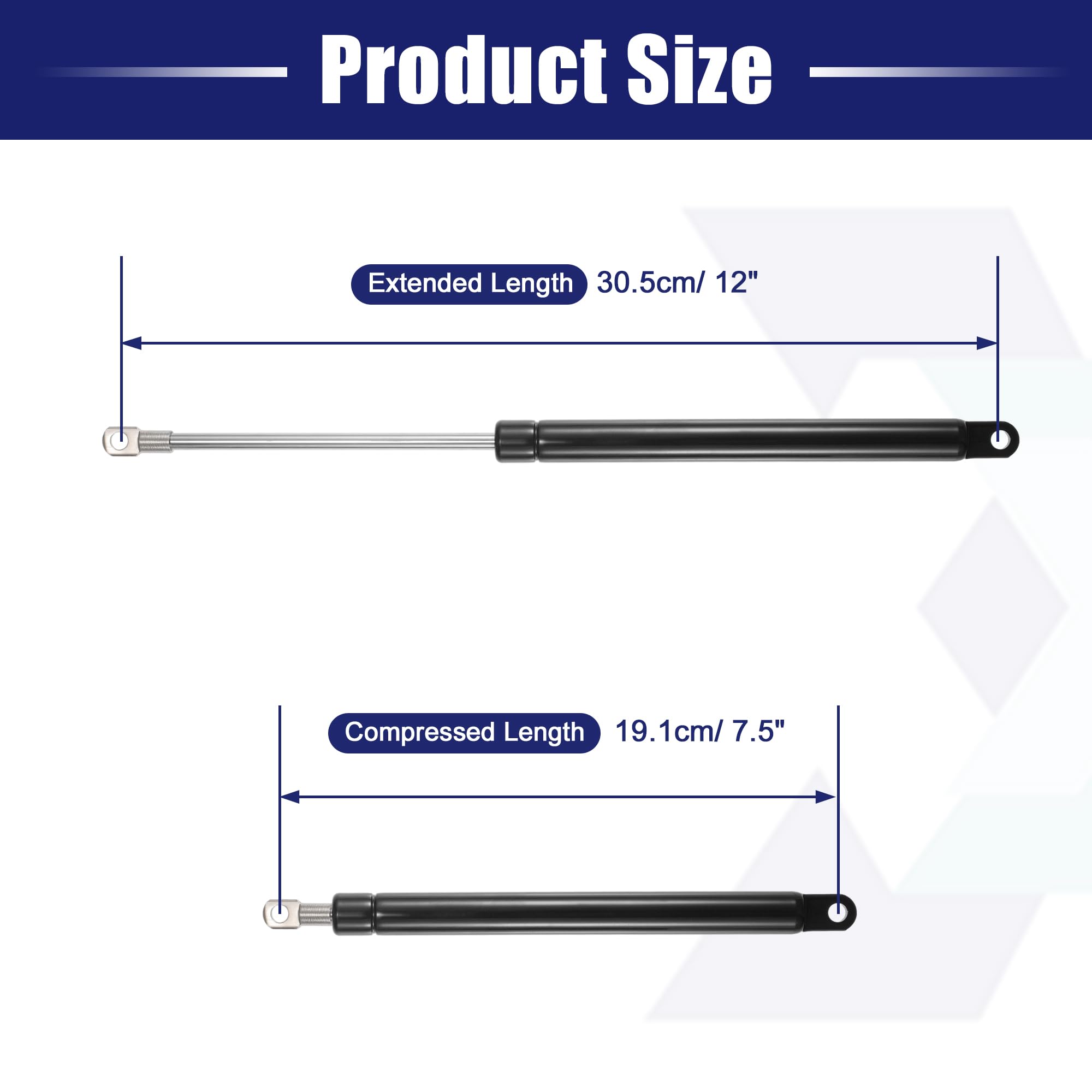 2 Pièces 4 Pouces 5Ibs/22N Supports Levage à Ressorts En Tons Porte D