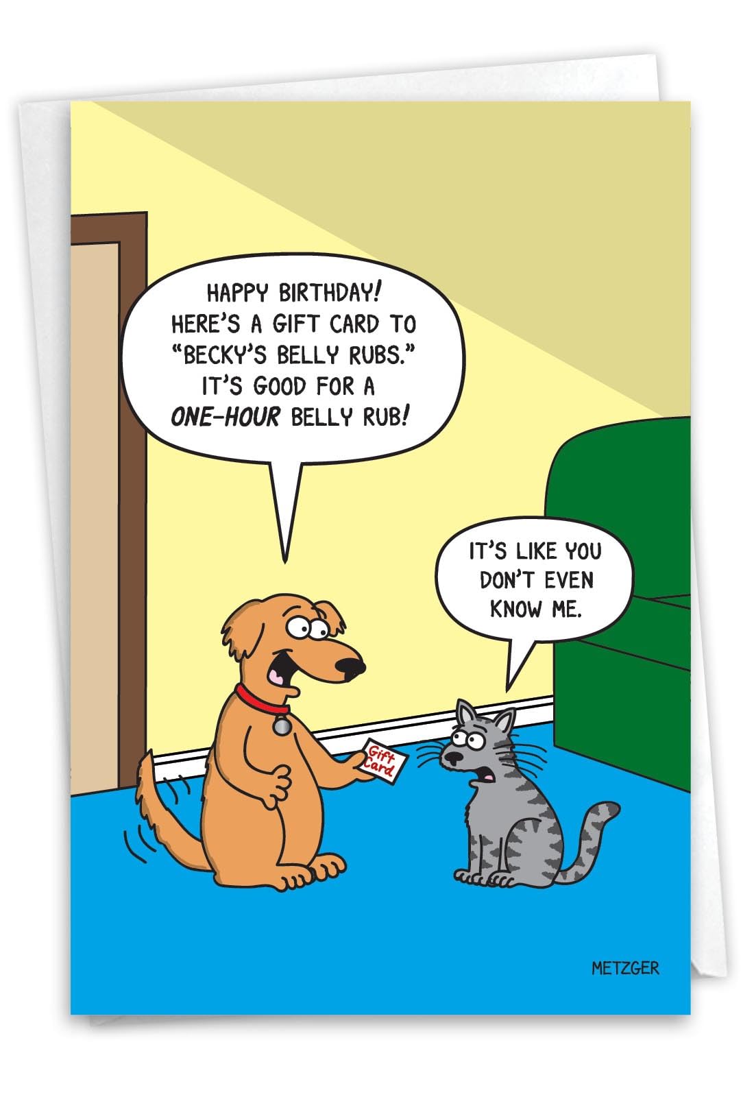 NobleWorks, Funny Birthday Greeting Card with 5 x 7 Inch Envelope (1 Card) Bday Dog Present C10865BDG — image 1