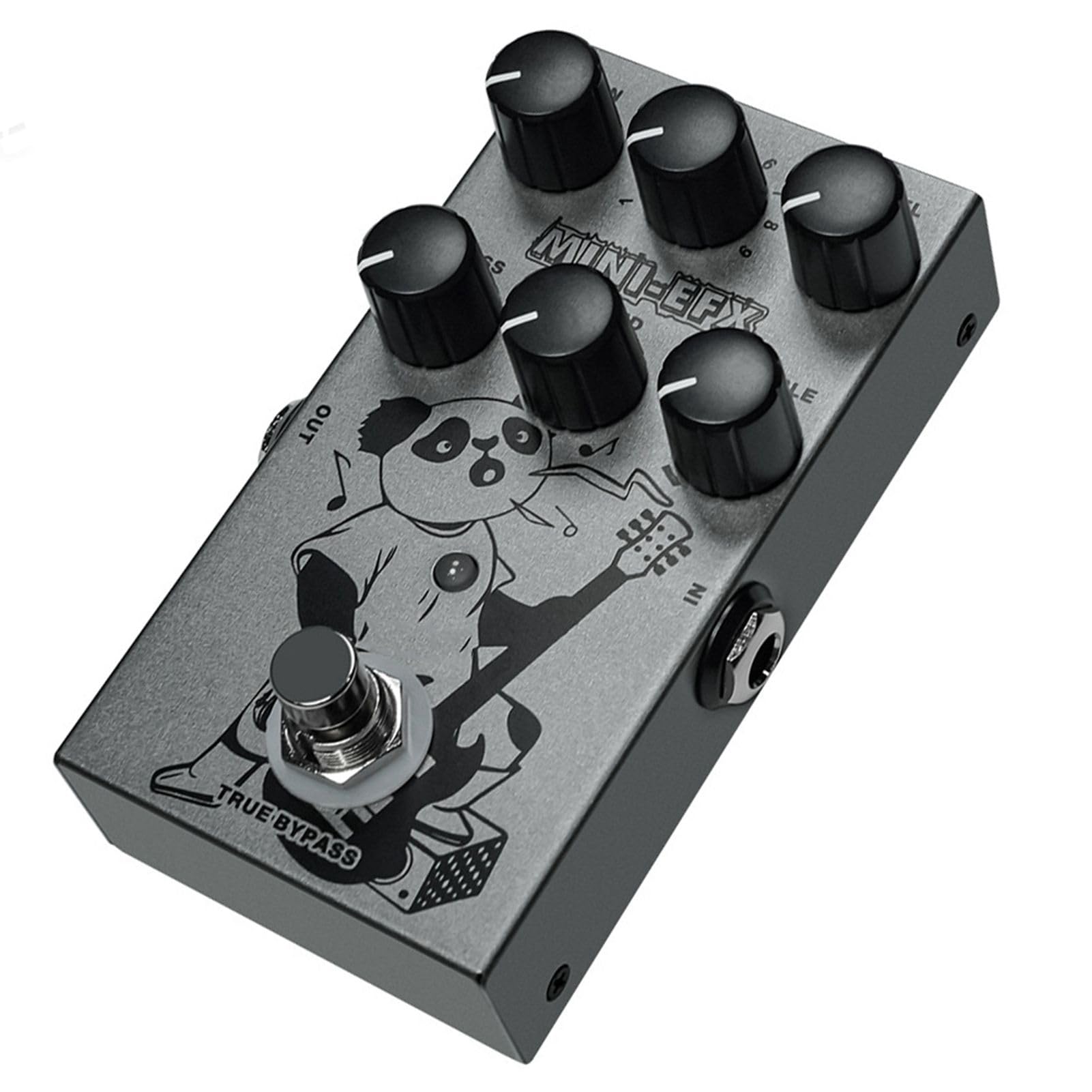 Pedał Efektów Mini Gitary Metalowa Konstrukcja 9 Tonów Zwiększ Zniekształcenia Overdrive z Ciepłymi, Jasnymi Tonami True Bypass dla Profesjonalnych Muzyków