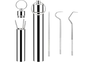 Reusable Titanium Toothpick Kit for Outdoor Enthusiasts