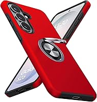 Vista 47 de JAME Funda para teléfono Samsung Galaxy A17/A26 5G con protector de pantalla [2 paquetes] Soporte de anillo Soporte Doble Capa Grado Militar a