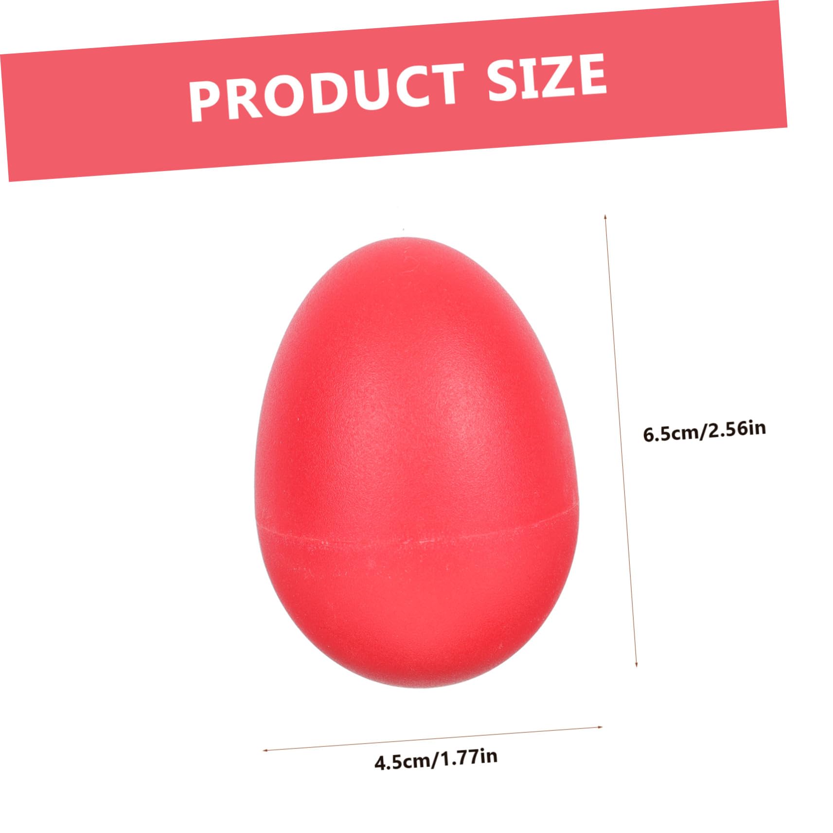 Toddmomy 20 Strumenti Musicali a Uovo per Percussioni per Ragazzo Ragazza, Portatili in Plastica Superficie Liscia per Educazione Precoce e Compleanni Colore Casuale