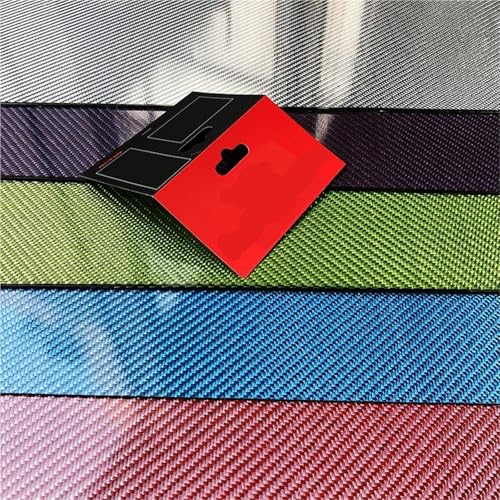 200x400mm 3K Colorful Carbon Fiber Sheet Thickness 1.0mm 1.5mm 2.0mm 2.5mm 3mm Multicolor Carbon Fiber Composite Board Panel 3k Carbon Fiber(1.0mm Blue)