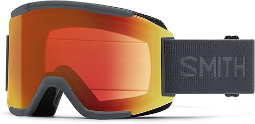 SMITH Gafas de escuadrón con lente ChromaPop – Gafas de deporte de nieve de rendimiento con lente reemplazable para esquí y snowboard – para hombres