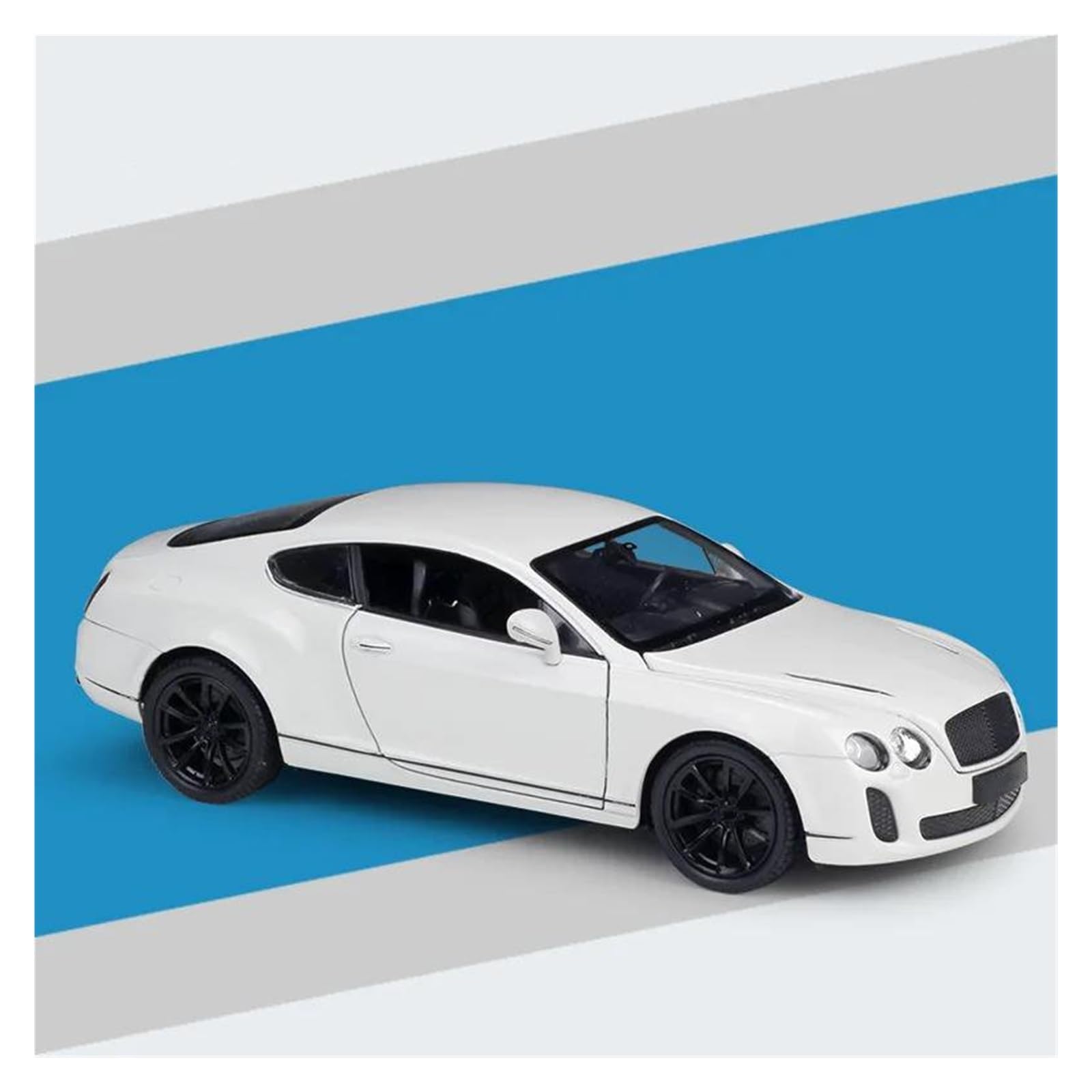 UIFCOG Die Cast Collectible Car Model 1:24 For Bentley For Continental For Supersports Car Metal Diecast Model Vehicles(White)