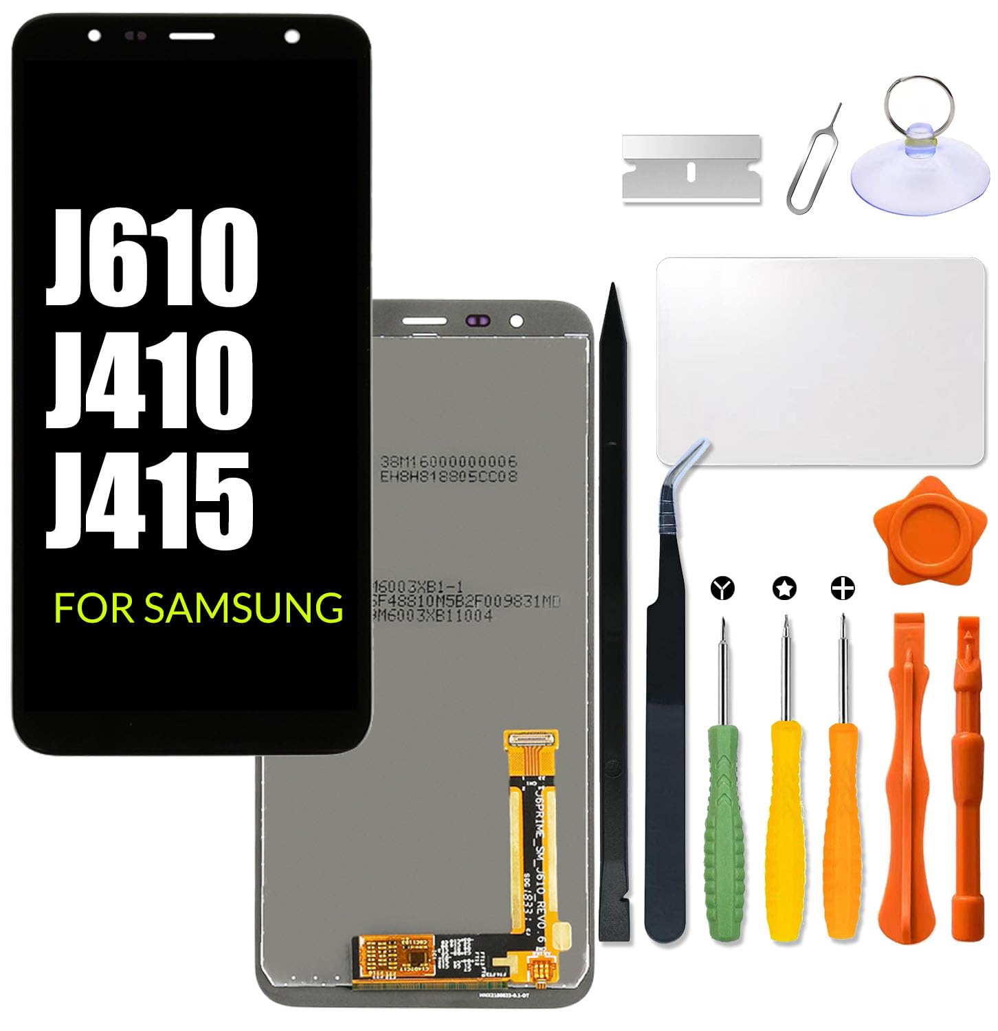 Replacement for Samsung Galaxy J410 J415 J610 J610F J610G J610FN J415F J415FN J415G J415GN J415N J6+ / J4+ Plus LCD Screen Touch Screen Digitizer Assembly LCD Display with Repair kit
