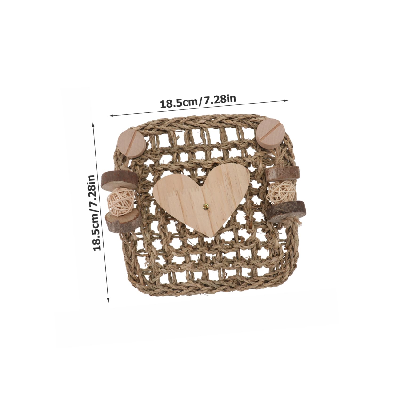 2stücke Käfigmatte Für Kleintiere Handgewebte Grasmatte Für Kaninchen Meerschweinchen Chinchillas Kauspielzeug Bodenmatte Aktivität Gesundheit