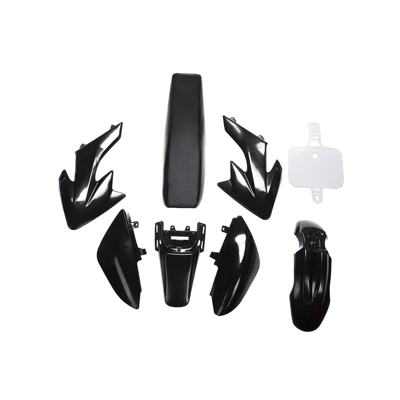 8 pezzi 50 cc 110 125 140 plastica 4 tempi Crf50 per pit per moto fuoristrada per set parafango per sedile kit per nero Parafango per moto