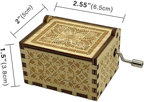 Miniatura 8 de Zelda - Caja de música de madera manivela de madera caja musical con temática de leyenda de Zelda regalo antiguo para bodas San Valentín Navidad