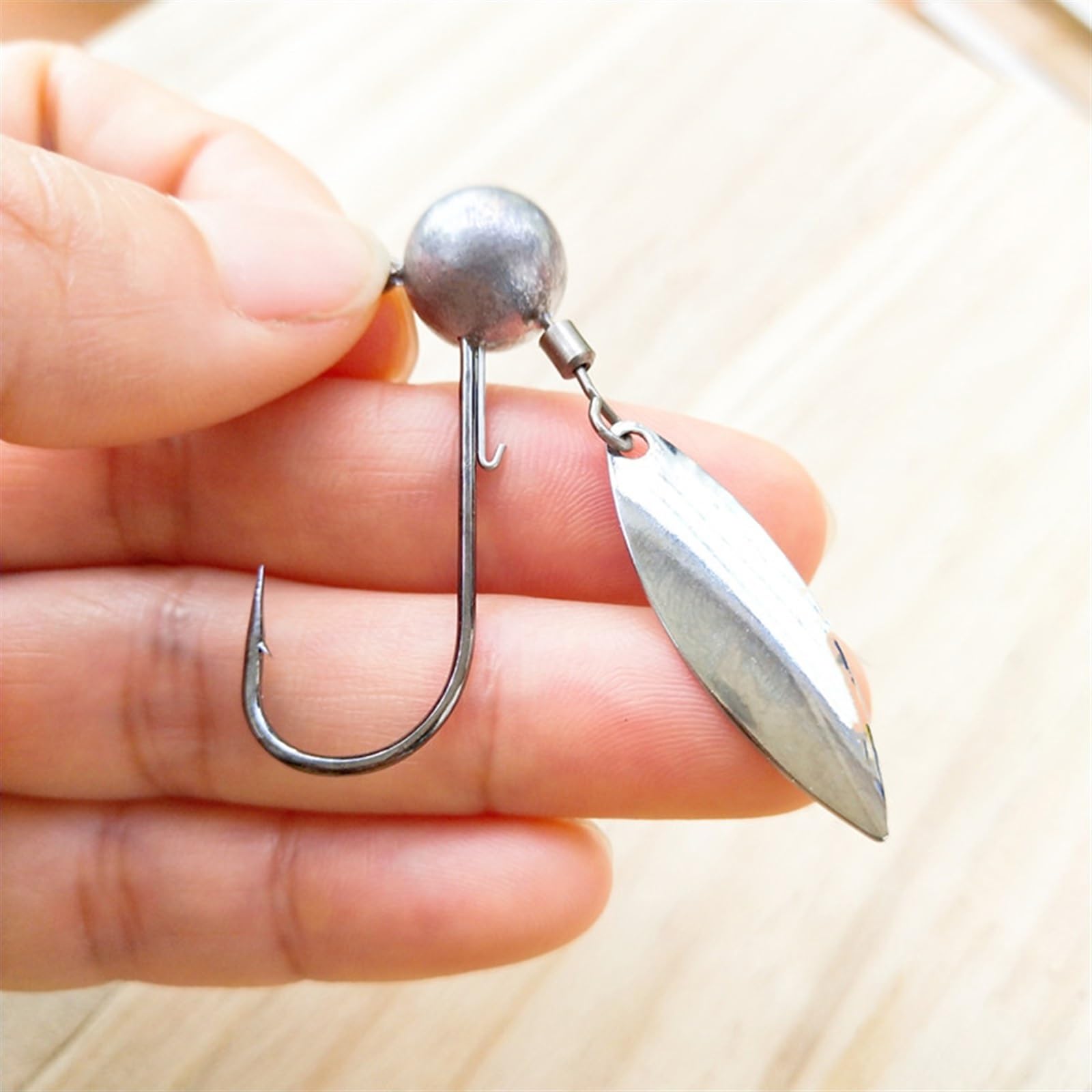 Lotto Da 60 Ami Da Pesca Jig Con Testa Di Piombo Rotonda - Pesi 1/32, 1/16, 1/8 Oz - Per Pesca In Acqua Dolce E Salata