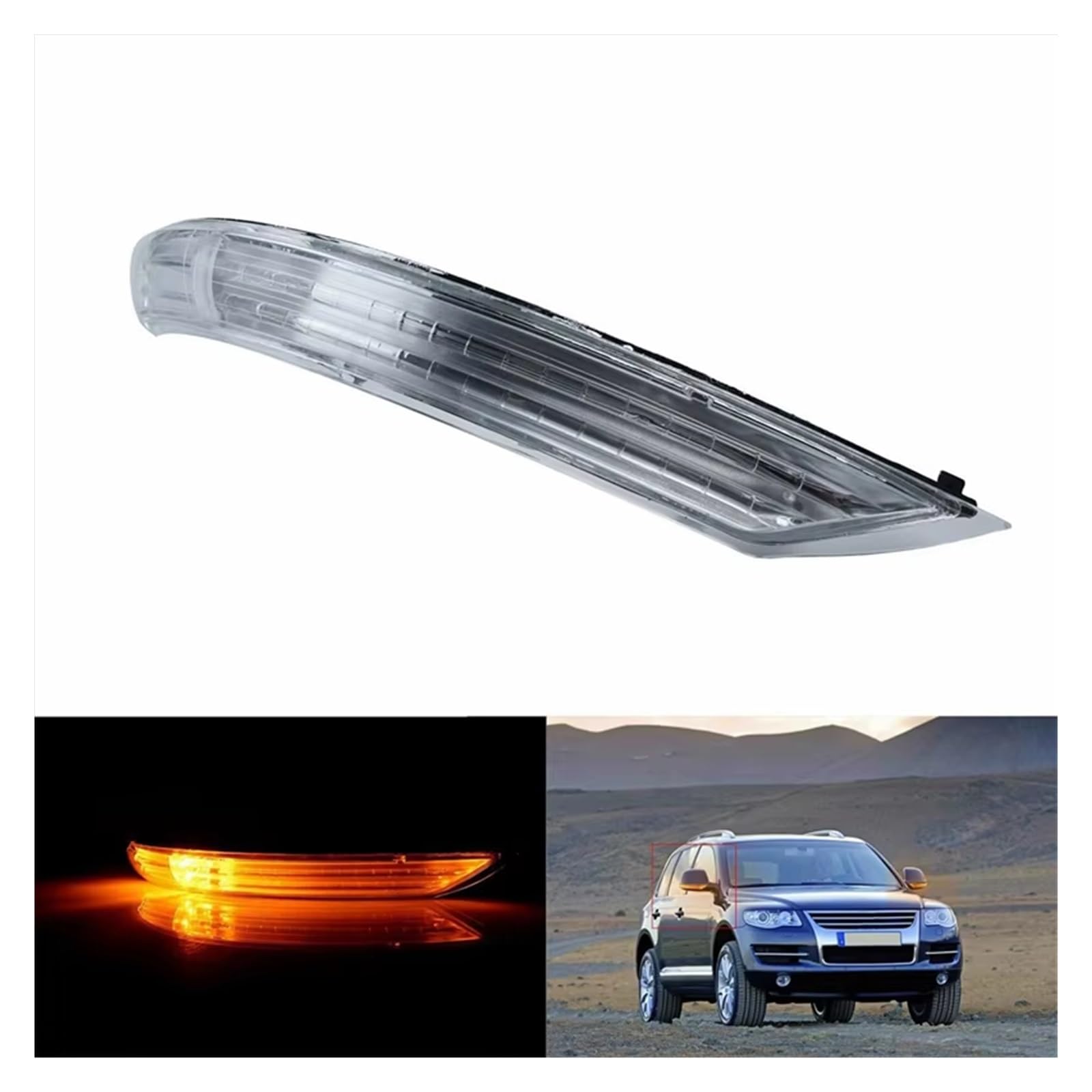 Freccia Specchietto LED Per VW Per Touareg 2007-2011 Specchietto Retrovisore Laterale Per Auto LED Indicatori Di Direzione Lampada Ambrata 7L6949102C Indicatore Di Direzione