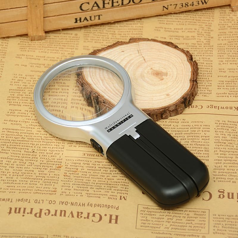 Miniatura 8 de Comimark 1 unids Lupa de mano de escritorio espejo de aumento bidireccional plegable 20X de alta definición múltiple lupa portátil sin batería