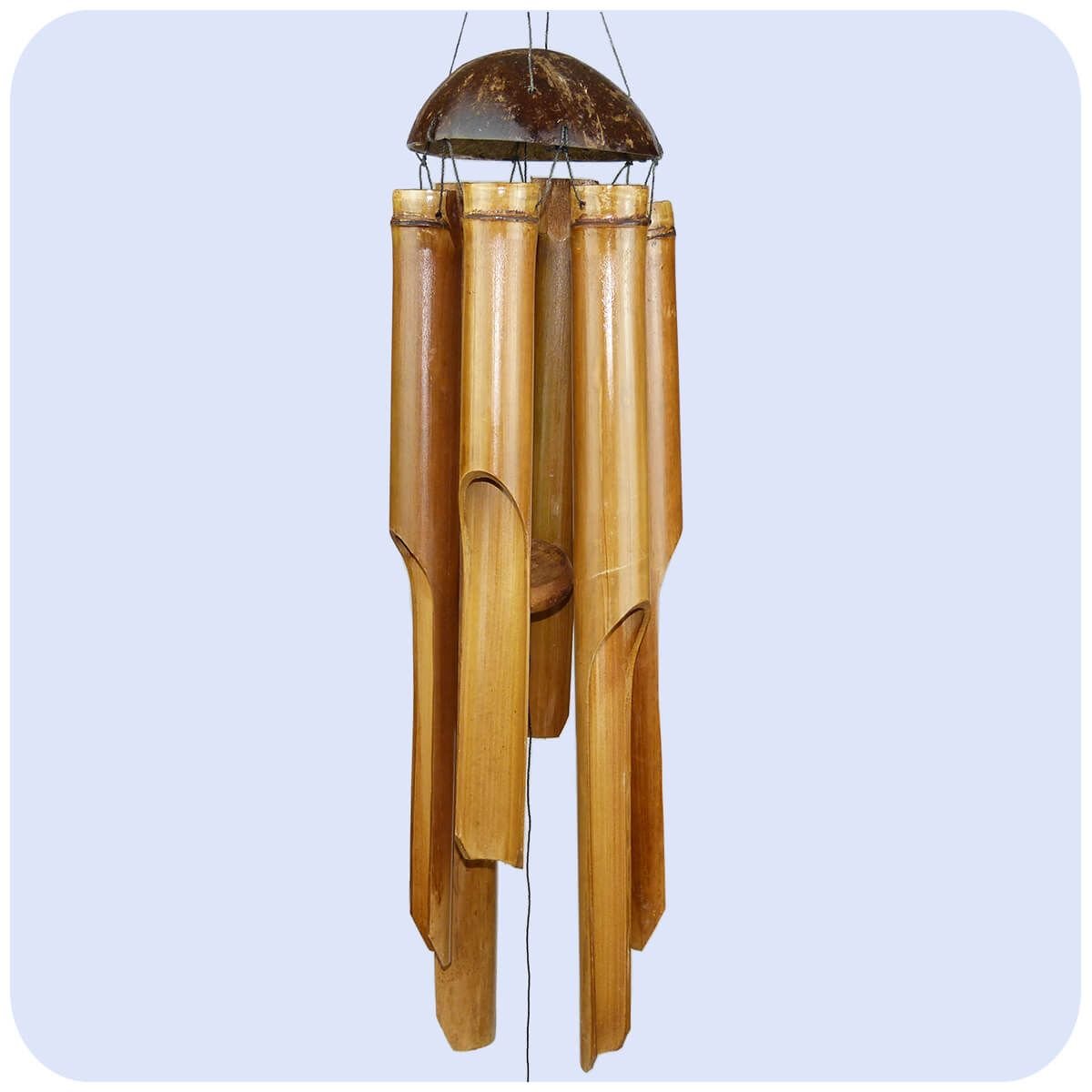 Windspiel Klangspiel Bambus Deko Mobile Klangröhren Klang-Spiel Entspannung Garten Türglocke Feng Shui 60 cm