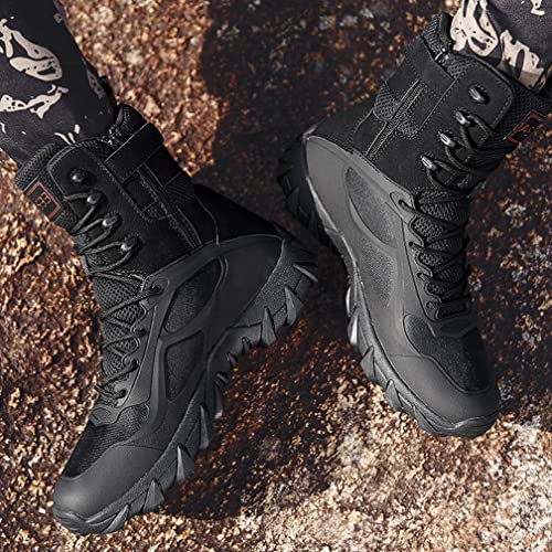 Image of Kervaky Men's Military Tactical Boots Lightweight Work Boot Non-Slip Breathable Jungle Desert Combat Boots
