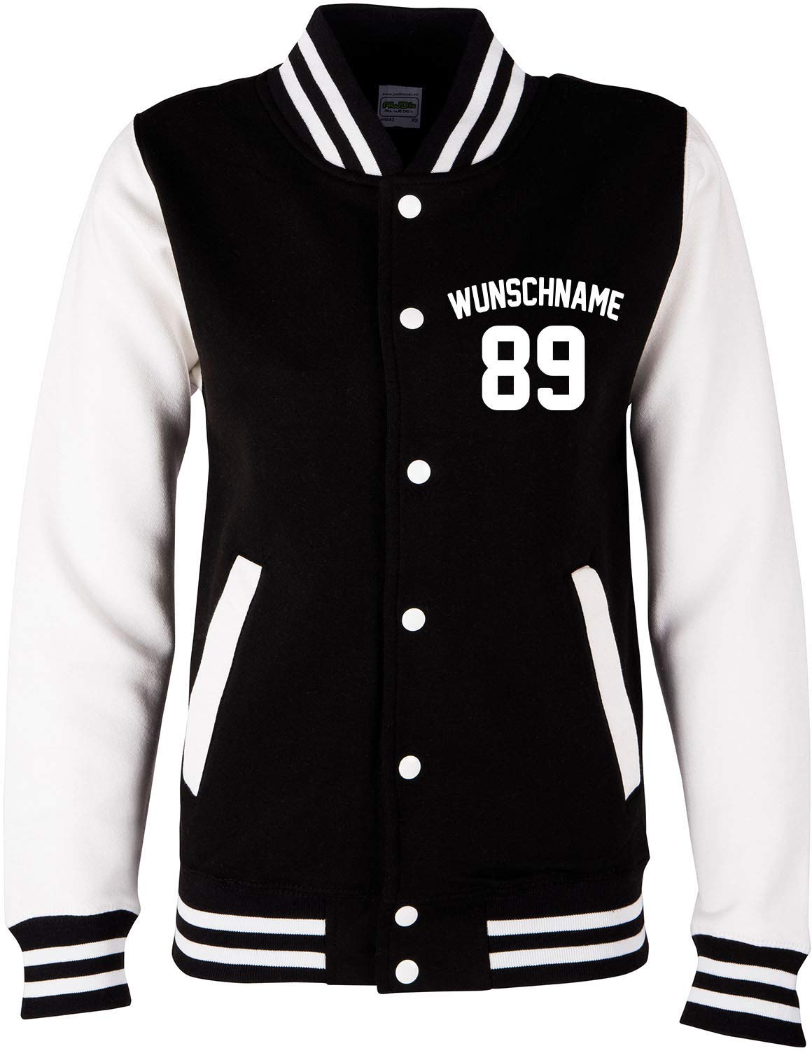 Damen Herren Kinder College Jacke Athletic mit Wunschnamen und Wunschnummer | Baseball Jacke |
