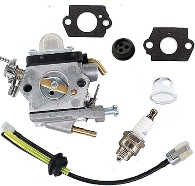 Shnile Carburetor & Fuel Line Kit for 545008097 Husqvarna 129C 129L 129R 129LDX 129RJ