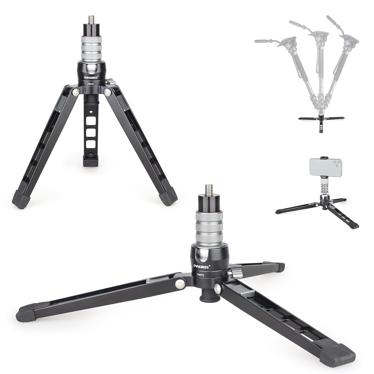 コンパクト卓上ミニ三脚 360°薄型ボールヘッド付き Amazon | SmallRig ポータブルミニデスクトップ三脚 アルミ合金