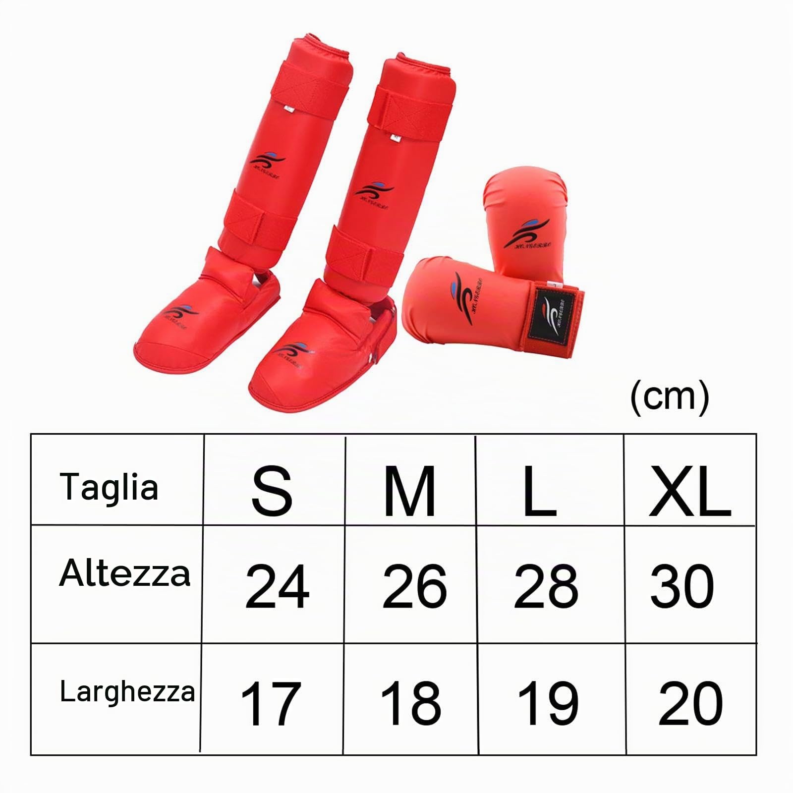 Baoblaze Guantoni da Boxe, parastinchi con Calzature, Set di Attrezzi per Lo Sparring di Karate, Guanti da Sparring, per Lo Sparring di Muay Thai
