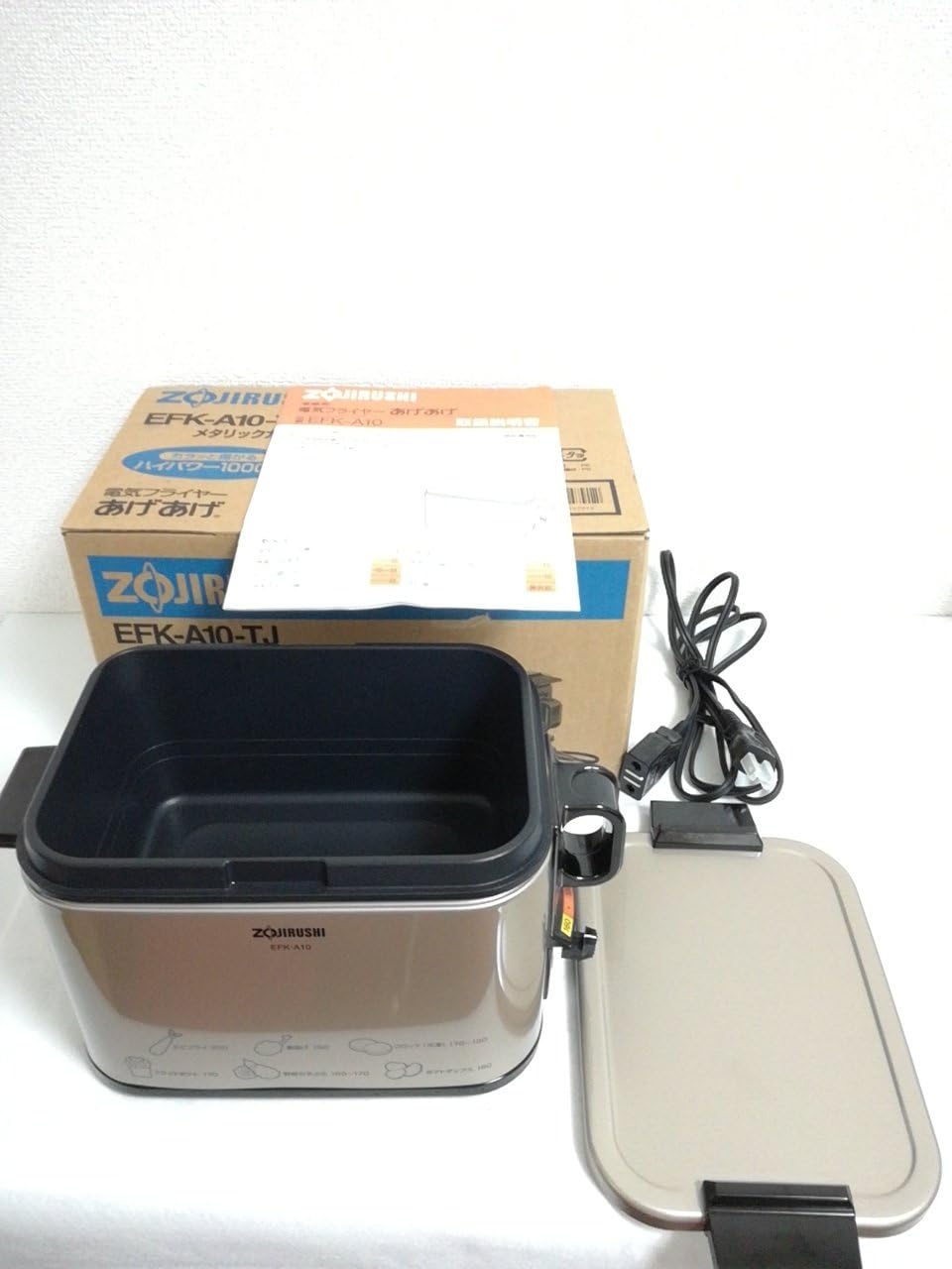 象印マホービン 電気フライヤー メタリックカカオ EFK-A10-TJ