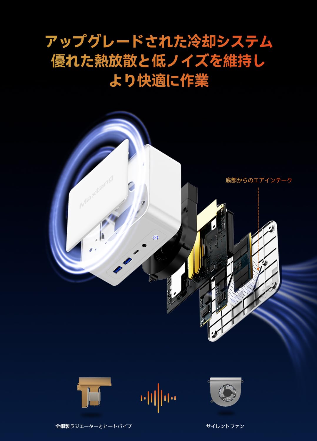 Amazon.co.jp: Maxtang Ryzen 5 6600H ミニpc DDR5 利用時最大周波数