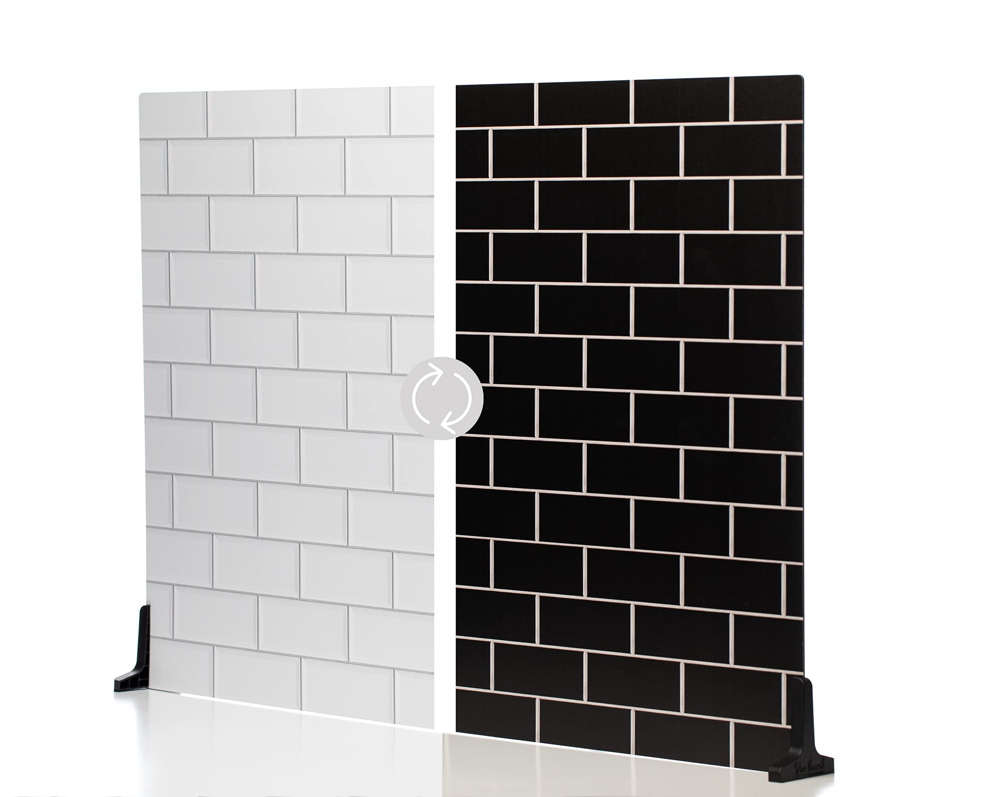 V-FLAT WORLD Duo Board Product Photography Backdrops - 2-Sided Background for Photograph, Item & Food Photography Background - Includes 2 Legs & Mat -