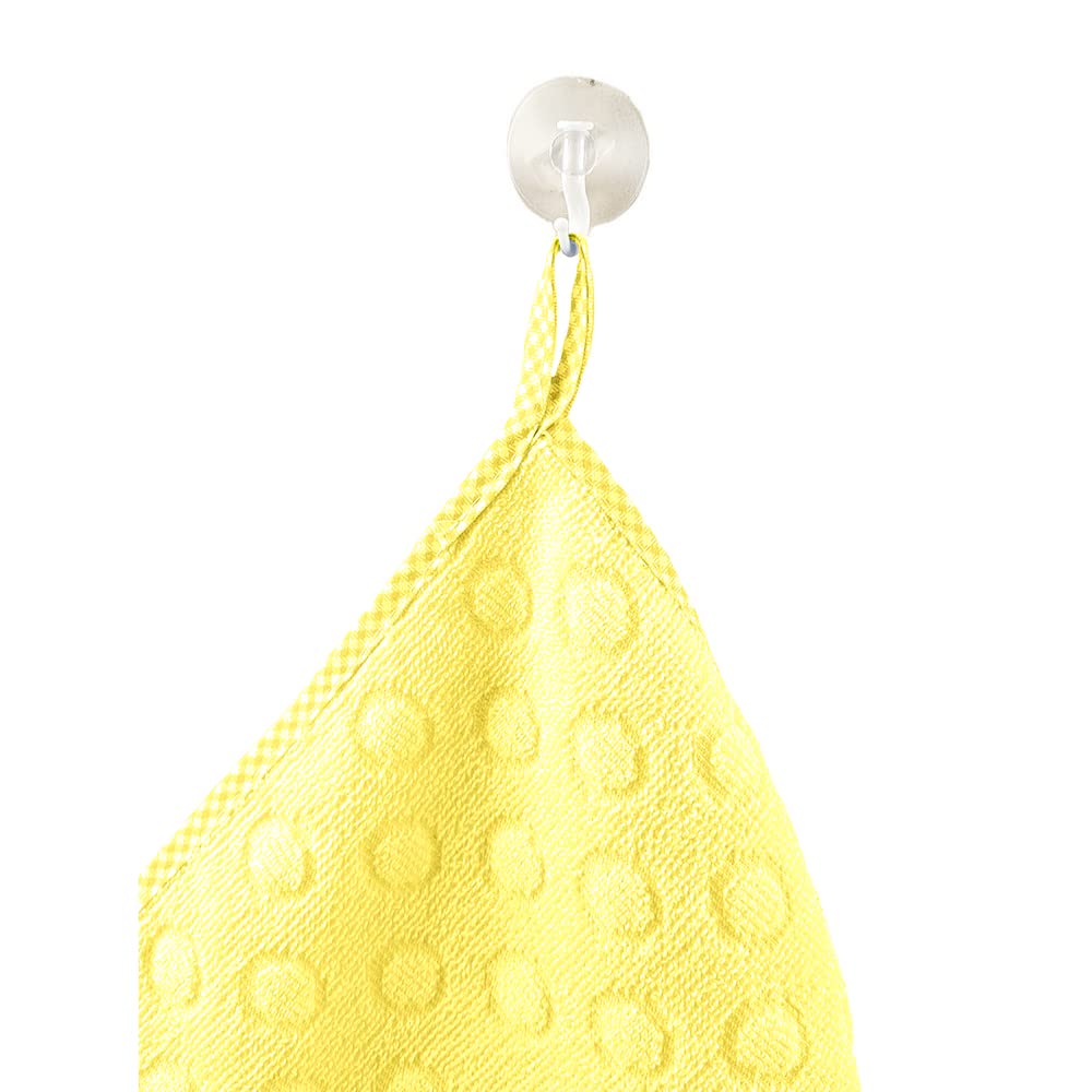 Bubabù ASILO PERSONALIZZATO CON NOME asciugamano cm.40x55 con fascia PERSONALIZZATI Cotone 100% Made in Italy (GIALLO) - INDICA IL NOME CON MESSAGGIO CONSEGNA TEMPESTIVA