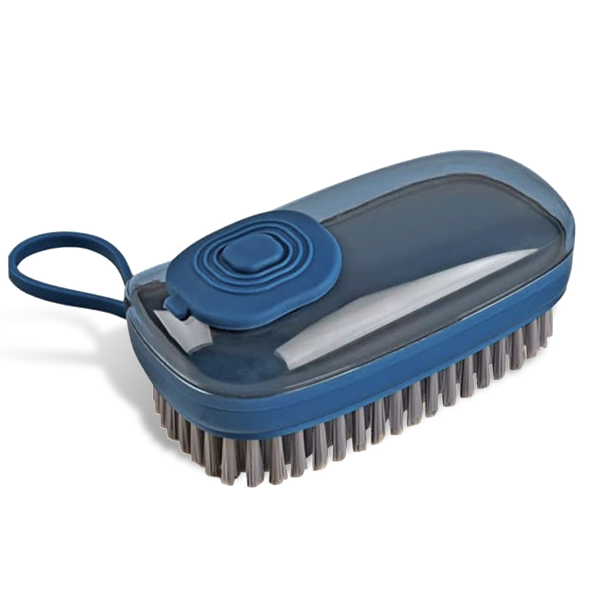 Homeaura Multi-Functional Cloth Brush for Washing Clothes Kitchen Dish Cleaning with Liquid Dispenser | Soft Bristles for Laundry Shoe Cleaning Washing Pot Tile Cleaning | Blue Color (Pack of 1) (B0D6GTWGTW) Amazon Price History, Amazon Price Tracker