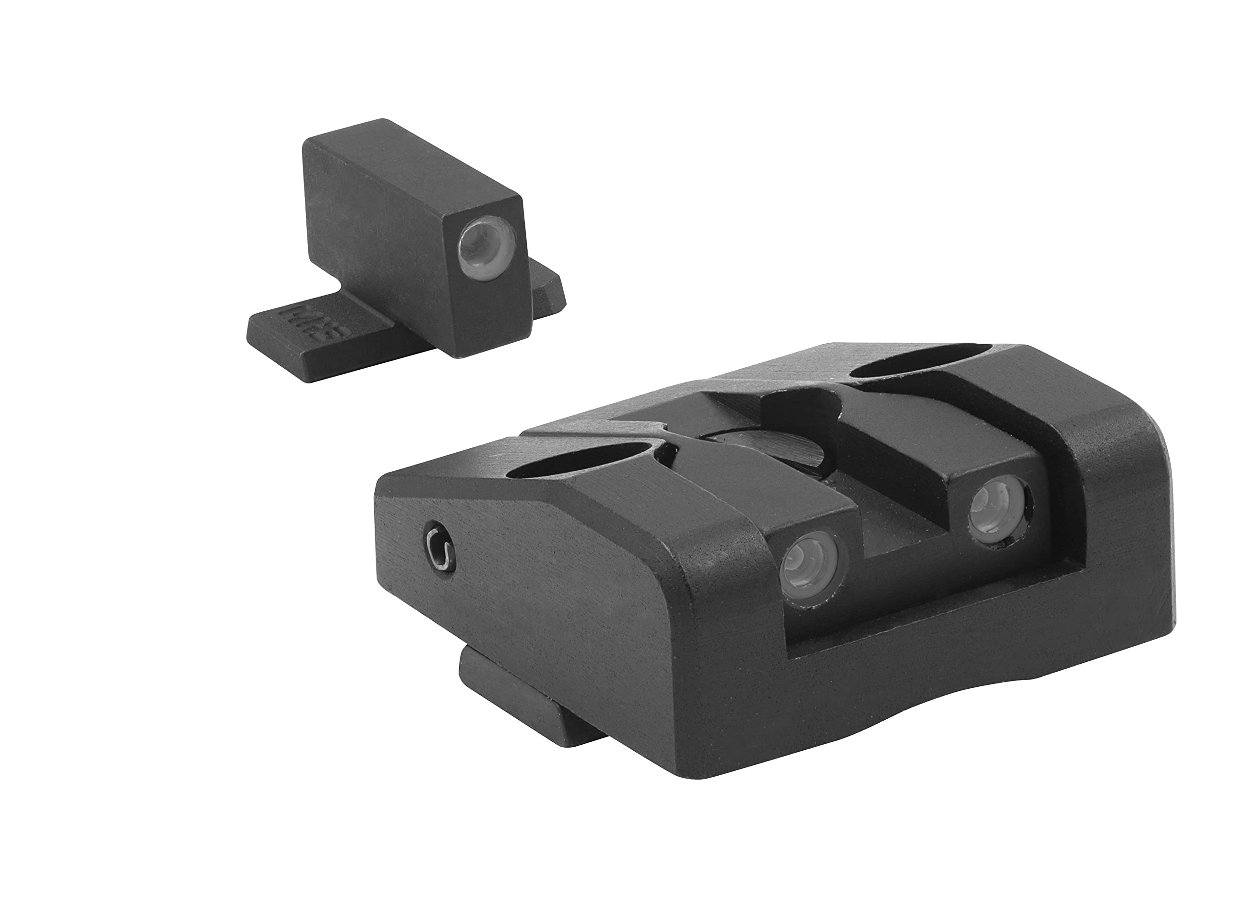 MEPRO Tru-Dot Adjustable Night tritium Sights Compatible with Springfield XD Green tritium dots Glow on Sight self Illuminated Meprolight Fixed Metal Sights