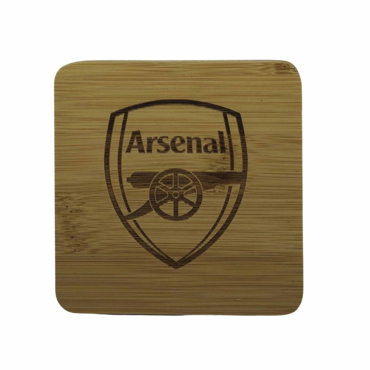 Arsenal Multicolor Fc Bamboo Coaster, Kitchen Accessories, Sports, Gift