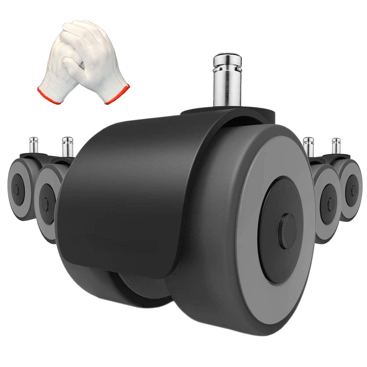 Buy Office Chair Caster Wheels Replacement 2 Inch Heavy Duty 650LBs