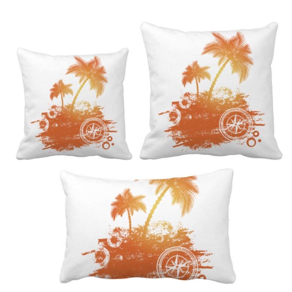 Coussin de plage cocotier ensemble housse inserer decoration salon
