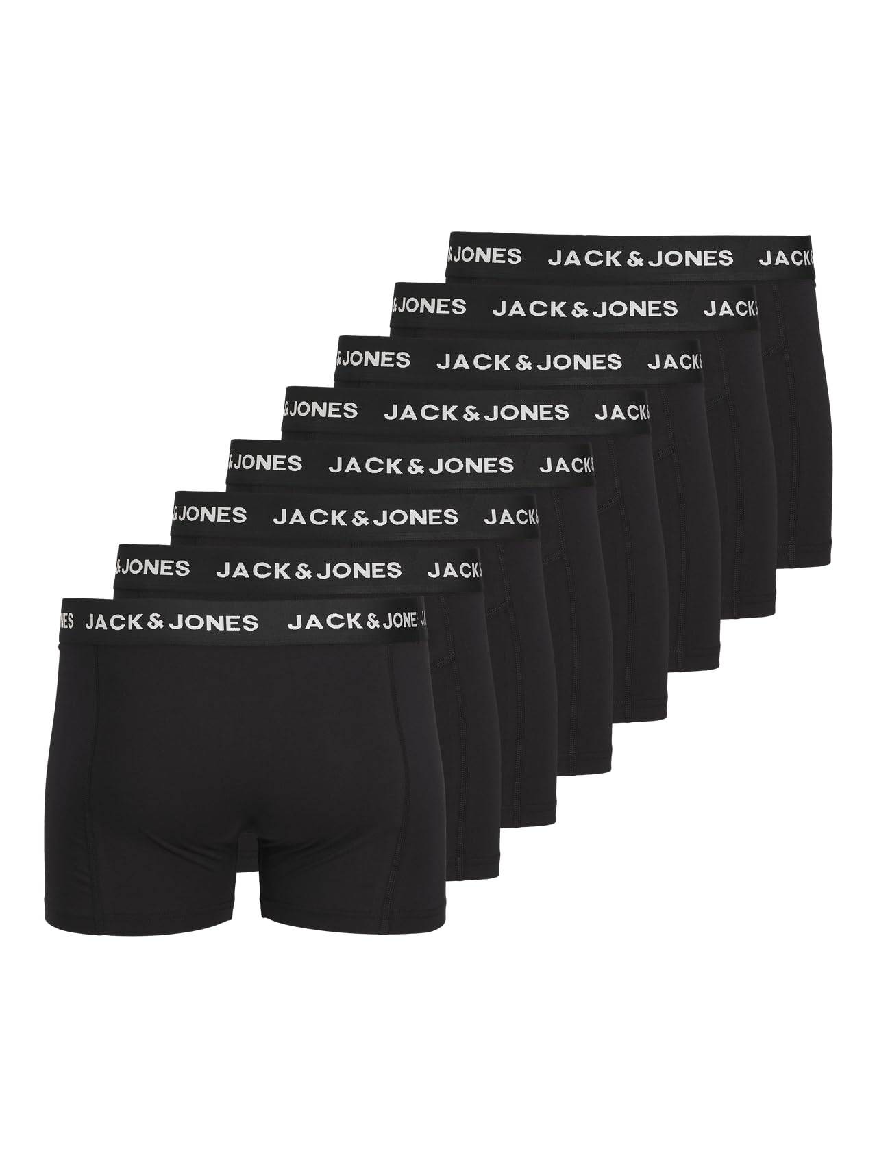 JACK & JONES Herren Boxershorts 8er-Pack aus Baumwolle – eng anliegend, elastischer Bund