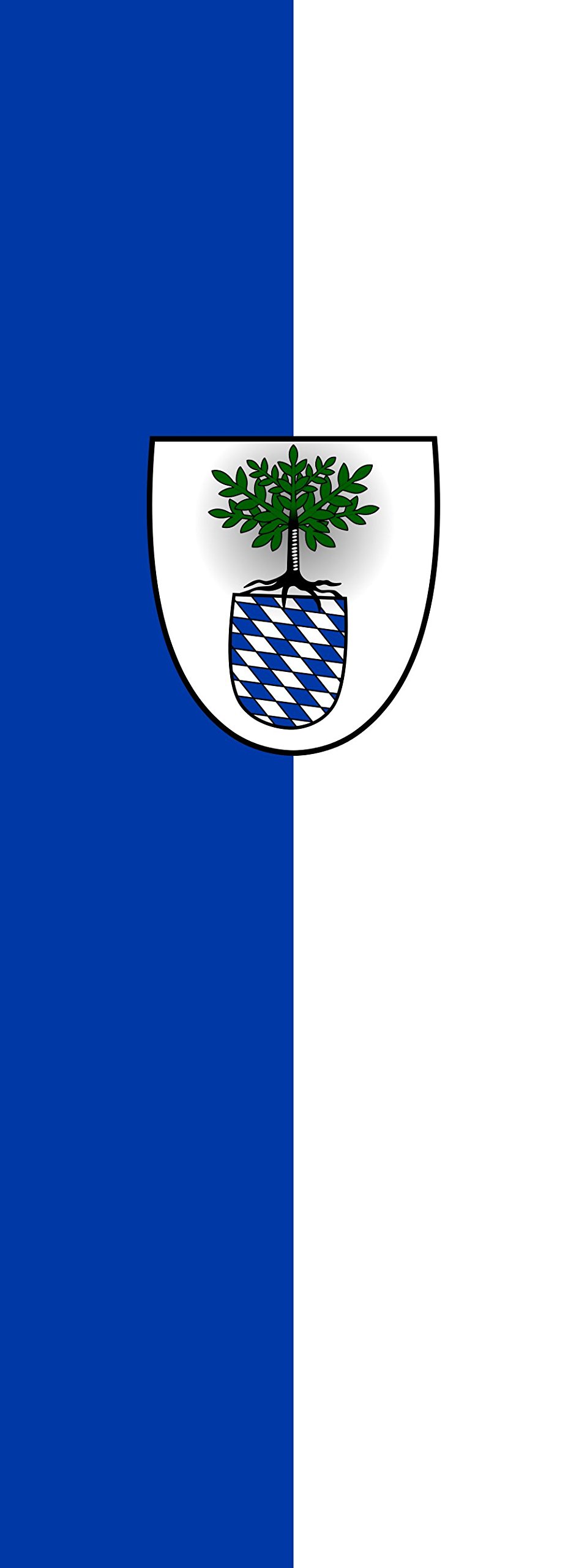 Drapeau Nußloch 400x150cm pour remplacer vos anciens pavillons de 6m²