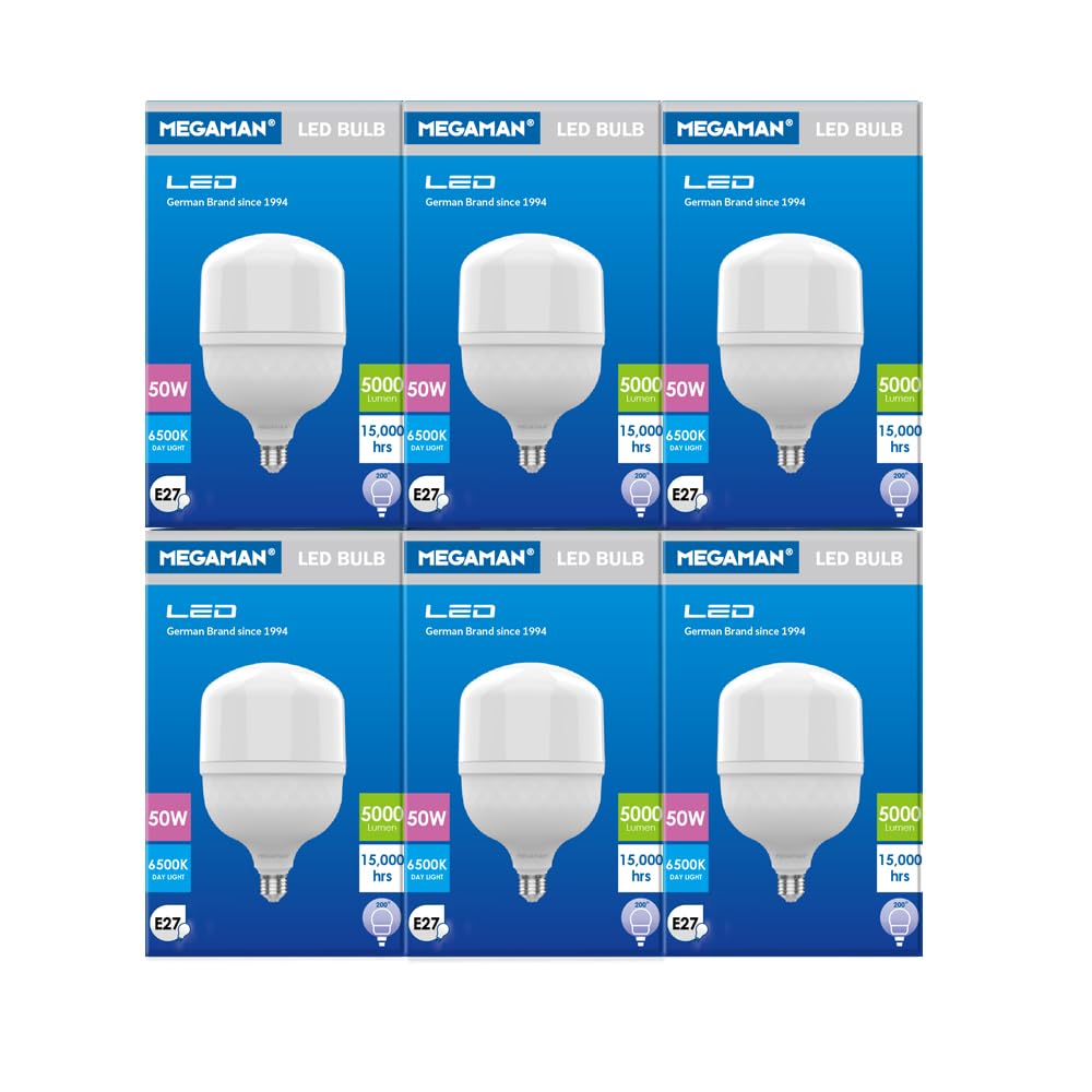 Megaman Led 50w 6500k E27 (pack of 6)