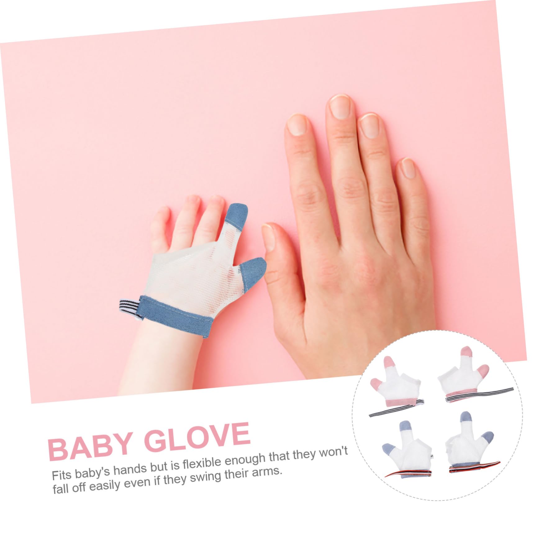 ibasenice 10pares Guantes Para Bebés De Guantes Antisucios Para Chupar Dedos Transpirables y Cómodos Para Prevenir El Chupeteo De Pulgares y Rasguños La Piel