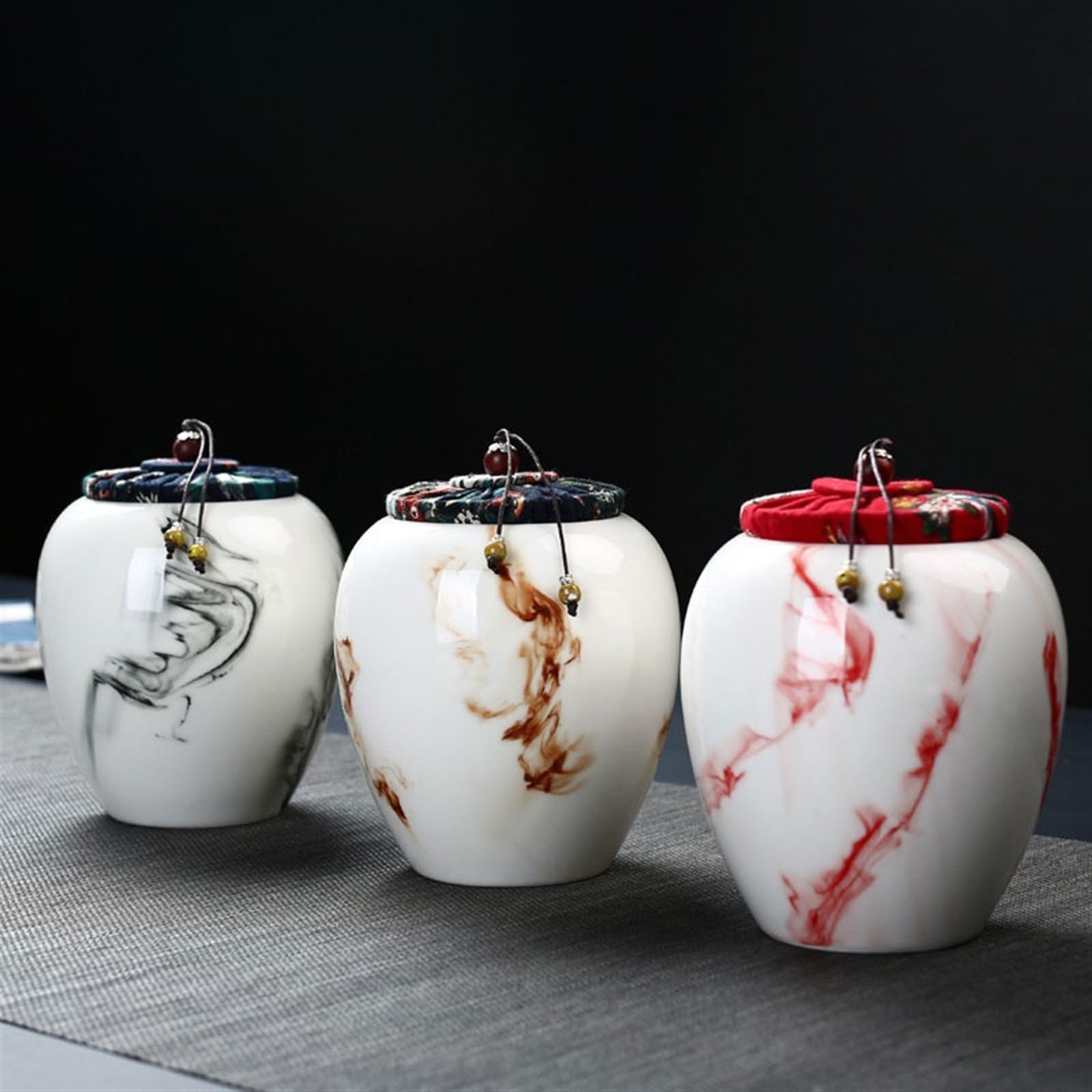 Pot à Thé Chinois Vintage En Céramique émaillée - 200ml, Hermétique, Pour Conserver Fraîcheur Et Arômes