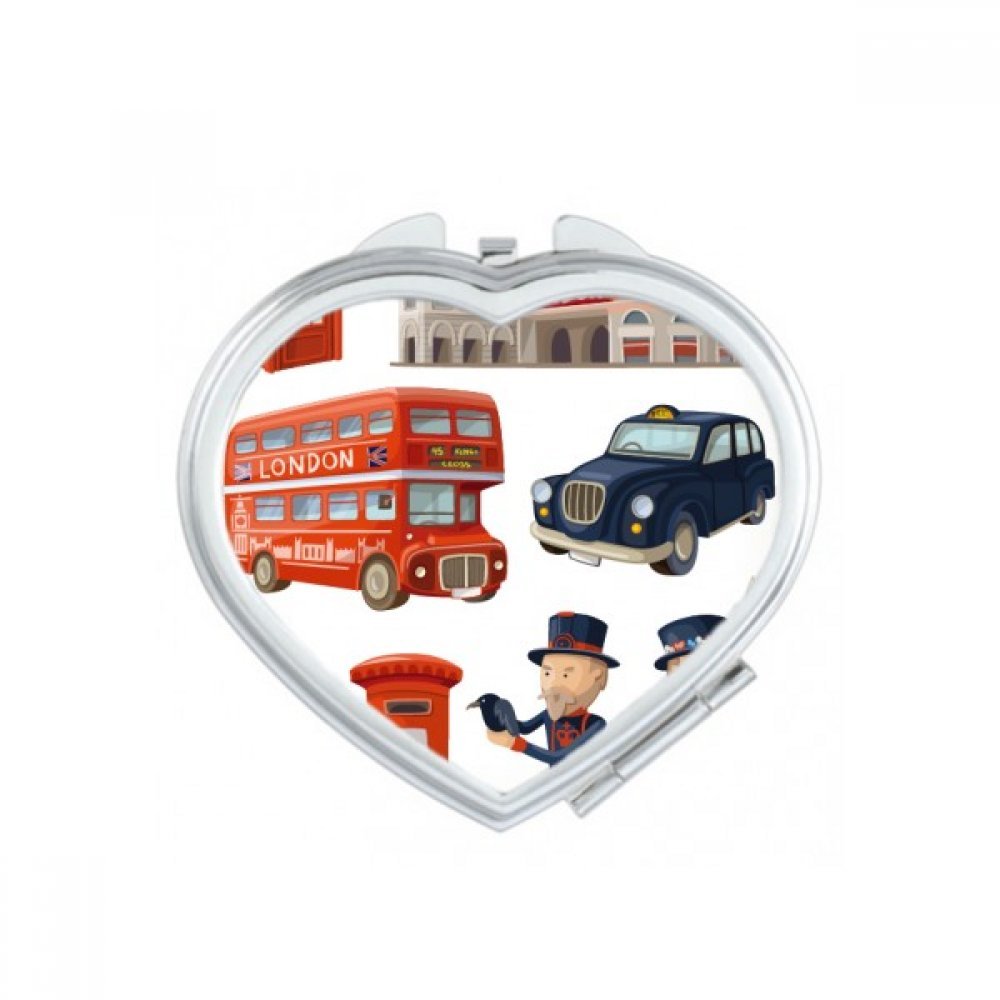 Miroir compact cabine téléphonique de Londres pour sac à main