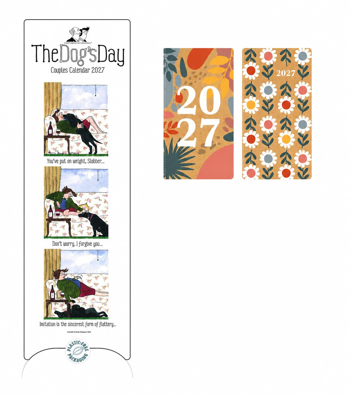 Tottering By Gently, Lord & Lady Couples Planner Slim Calendar 2027 + FSC ECO-FRIENDLY DIARY