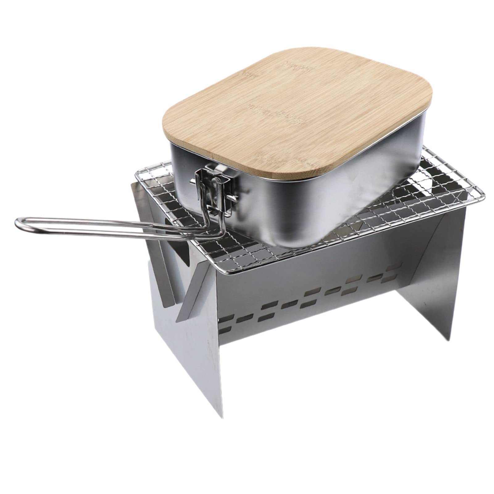 XMOD Tragbarer BBQ-Grill - -Grill aus Edelstahl,Holzkohlegrill, robuste Konstruktion für Outdoor-Grills Camping Tailgating